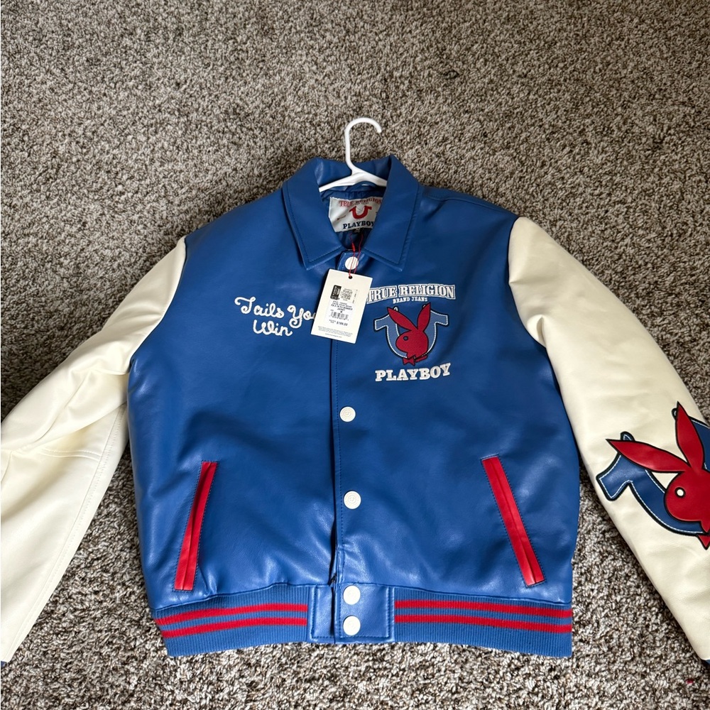 Playboy Black Jeans with Red and Blue Logo